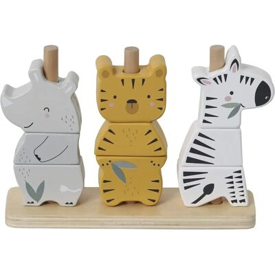 Animaux de la Jungle Vertbaudet - Jouets empilables en bois FSC - Publicité Animaux de la Jungle Vertbaudet - Jouets empilables en bois FSC - Publicité