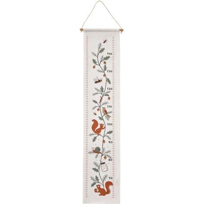 VERTBAUDET Baby Growth Measuring Textile with Forest Animals VERTBAUDET Baby Growth Measuring Textile with Forest Animals