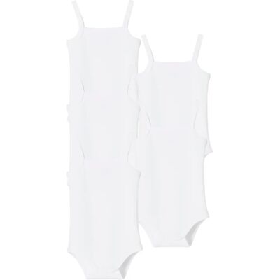 Vertbaudet Lot de 5 bodies bébé en coton pour été Vertbaudet Lot de 5 bodies bébé en coton pour été