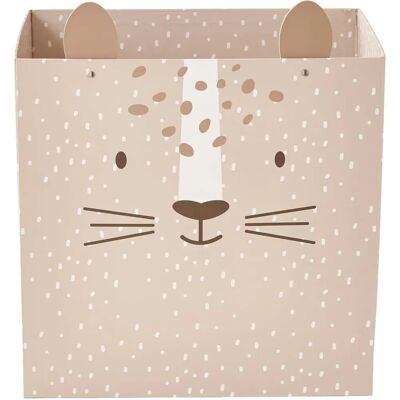 Vertbaudet Tiger Foldable Carton Waste Bin - Kids Decor Vertbaudet Tiger Foldable Carton Waste Bin - Kids Decor