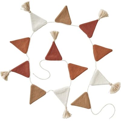 Guirlanda de algodão tricotado Bege Claro - Decoração Guirlanda de algodão tricotado Bege Claro - Decoração