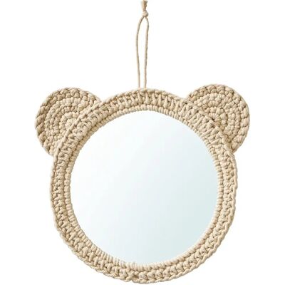 Vertbaudet Bear Tricot Wall Mirror - Baby Room Decor Vertbaudet Bear Tricot Wall Mirror - Baby Room Decor