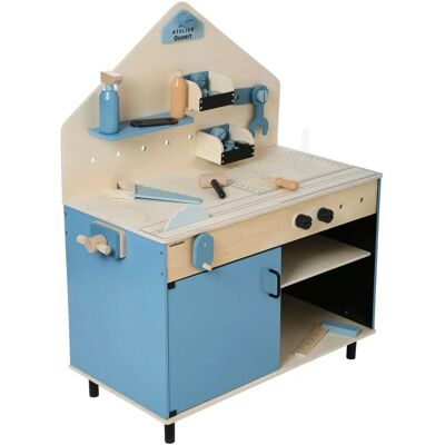 Vertbaudet Grande bancada de bricolage em madeira e metal - Brinquedo infantil Vertbaudet Grande bancada de bricolage em madeira e metal - Brinquedo infantil