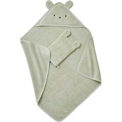 Vertbaudet Baby Bath Cape - Organic Cotton - Embroidered Face - 70/100cm Vertbaudet Baby Bath Cape - Organic Cotton - Embroidered Face - 70/100cm