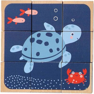 VERTBAUDET Cubes en bois beige pour animaux - Jouet éducatif - Publicité VERTBAUDET Cubes en bois beige pour animaux - Jouet éducatif - Publicité