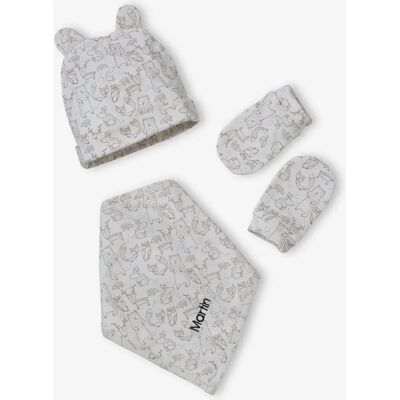 Ensemble bébé Vertbaudet - Taupe - 3/6M Ensemble bébé Vertbaudet - Taupe - 3/6M