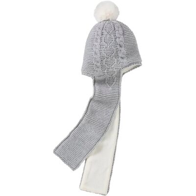 VERTBAUDET Baby 2-in-1 Heart & Braided Hat & Scarf - Headwear VERTBAUDET Baby 2-in-1 Heart & Braided Hat & Scarf - Headwear