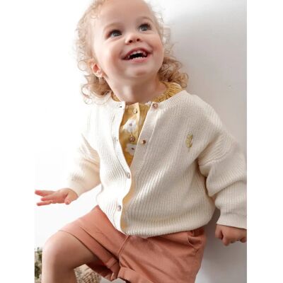 Vertbaudet Baby Vest - Round Neck, Embroidered, Cotton - Baby Vest Vertbaudet Baby Vest - Round Neck, Embroidered, Cotton - Baby Vest