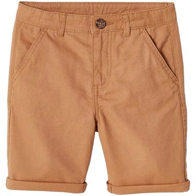 Vertbaudet Beige Bermuda Chino for Boys - Adjustable Waist Vertbaudet Beige Bermuda Chino for Boys - Adjustable Waist