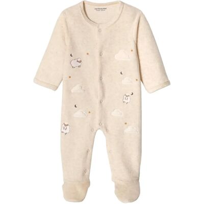 Vertbaudet Pyjama en Velours Bébé - Ouverture Pressionnée - 6 Mois - Publicité Vertbaudet Pyjama en Velours Bébé - Ouverture Pressionnée - 6 Mois - Publicité