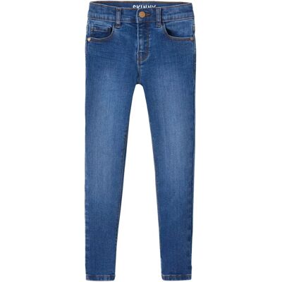 Vertbaudet Model BASICS Skinny Blue Jeans for Girls - Pants Vertbaudet Model BASICS Skinny Blue Jeans for Girls - Pants