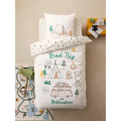 Vertbaudet Kids Duvet Cover Set - Yellowstone Beige - 140x150cm Vertbaudet Kids Duvet Cover Set - Yellowstone Beige - 140x150cm