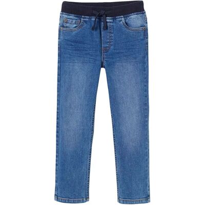 Vertbaudet Boys Durable Blue Jeans - Indestructible, Relaxed Fit Vertbaudet Boys Durable Blue Jeans - Indestructible, Relaxed Fit