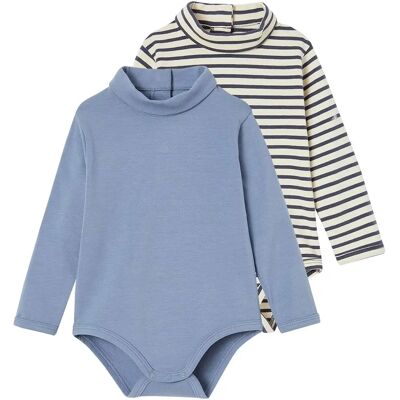 Vertbaudet Baby Body Set Ice Blue - Baby Bodysuit Vertbaudet Baby Body Set Ice Blue - Baby Bodysuit