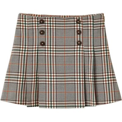 Vertbaudet Girl's Brown Pleated Skirt - Skirt Vertbaudet Girl's Brown Pleated Skirt - Skirt
