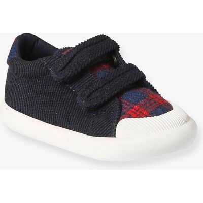 Baskets en textile bleu bébé avec velcro - Vertbaudet Baskets en textile bleu bébé avec velcro - Vertbaudet