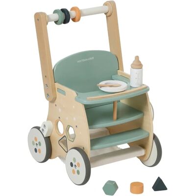 Vertbaudet Chariot de marche en bois FSC vert - VERT - TU Vertbaudet Chariot de marche en bois FSC vert - VERT - TU