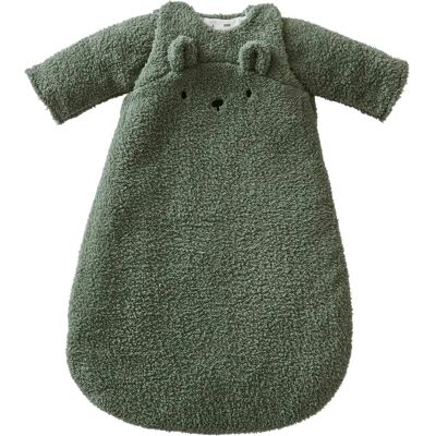 Vertbaudet Baby Sleeping Bag - 18-36M, Sauge Green, Removable Sleeves, Warm Sherpa Vertbaudet Baby Sleeping Bag - 18-36M, Sauge Green, Removable Sleeves, Warm Sherpa