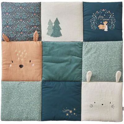 Tapis de Jeu Vertbaudet - Patchwork coton velours 100x100 - Publicité Tapis de Jeu Vertbaudet - Patchwork coton velours 100x100 - Publicité