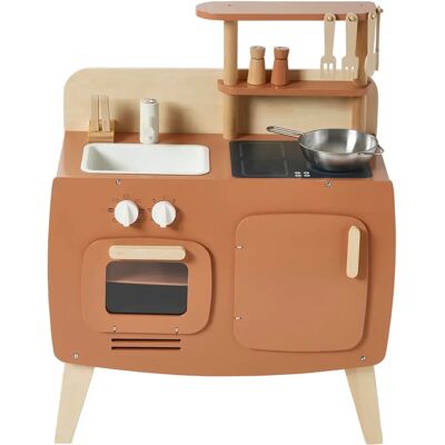 Cuisinette en bois caramel de Vertbaudet - Jeu pour enfants - Publicité Cuisinette en bois caramel de Vertbaudet - Jeu pour enfants - Publicité