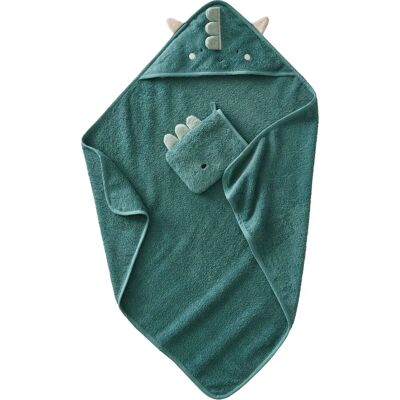 Vertbaudet Baby Dragon Hooded Towel Set - Baby Towel Set Vertbaudet Baby Dragon Hooded Towel Set - Baby Towel Set