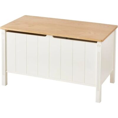 Vertbaudet Coffre de rangement beige collection campagne Vertbaudet Coffre de rangement beige collection campagne