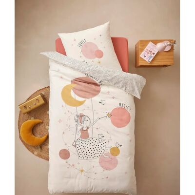 Vertbaudet Princess Recycled Cotton Kids Duvet Cover Set Vertbaudet Princess Recycled Cotton Kids Duvet Cover Set