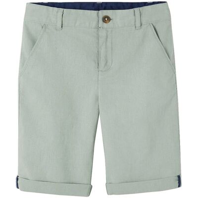 Vertbaudet Boys' Cotton-Linen Bermuda - Bermuda shorts Vertbaudet Boys' Cotton-Linen Bermuda - Bermuda shorts