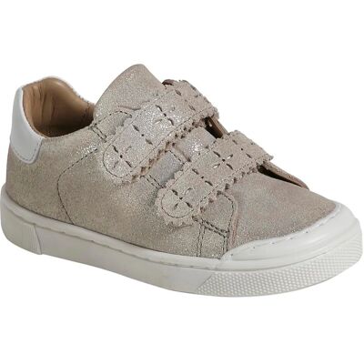 Vertbaudet Sneakers en Cuir à Paillettes pour Fille - Chaussures Vertbaudet Sneakers en Cuir à Paillettes pour Fille - Chaussures