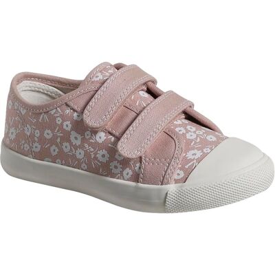 VERTBAUDET Pink Floral Canvas Sneakers - Sneakers VERTBAUDET Pink Floral Canvas Sneakers - Sneakers