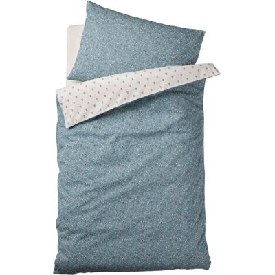 Vertbaudet India Blue Reversible Baby Duvet Cover Vertbaudet India Blue Reversible Baby Duvet Cover