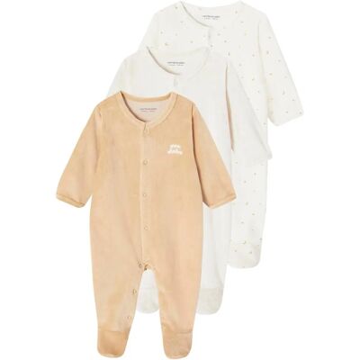 Vertbaudet Baby Velour Sleepsuit Set - 18M(81CM) - baby sleepwear Vertbaudet Baby Velour Sleepsuit Set - 18M(81CM) - baby sleepwear