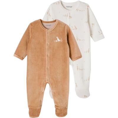Vertbaudet Baby Velour Sleepwear Set - 9M Vertbaudet Baby Velour Sleepwear Set - 9M