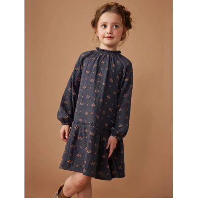 Vertbaudet Girl Cotton Gaze Dress Boho Floral Ruffle - Dress Vertbaudet Girl Cotton Gaze Dress Boho Floral Ruffle - Dress
