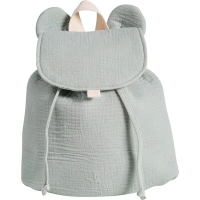 Vertbaudet Child's Name Personalizable Cotton Gaze Backpack - Maternity Type Vertbaudet Child's Name Personalizable Cotton Gaze Backpack - Maternity Type