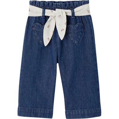 Vertbaudet Large Baby Jeans with Belt - Jeans Vertbaudet Large Baby Jeans with Belt - Jeans