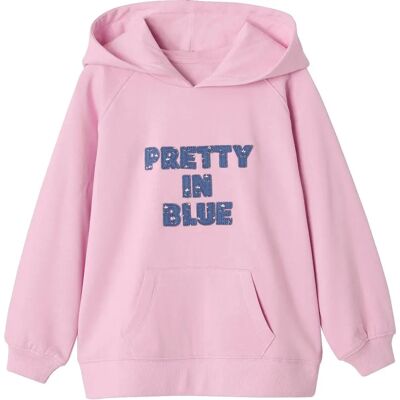Vertbaudet Long Hoodie Girl Mauve - Sweatshirt Vertbaudet Long Hoodie Girl Mauve - Sweatshirt