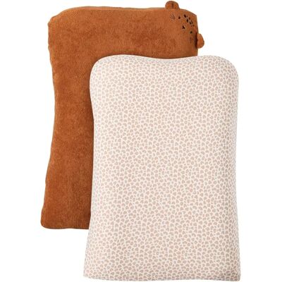 Conjunto de 2 capas para trocador - Urso e Veado Conjunto de 2 capas para trocador - Urso e Veado