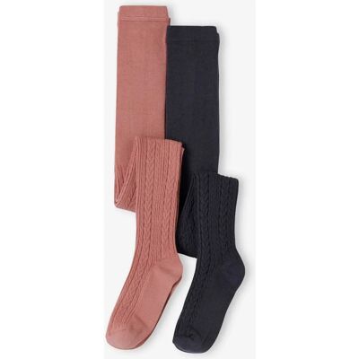 VERTBAUDET Ensemble de 2 maillots fantaisie en tricot pour filles VERTBAUDET Ensemble de 2 maillots fantaisie en tricot pour filles