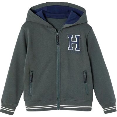 Vertbaudet Lichen Zip Hoodie Boy - Sweatshirt Vertbaudet Lichen Zip Hoodie Boy - Sweatshirt