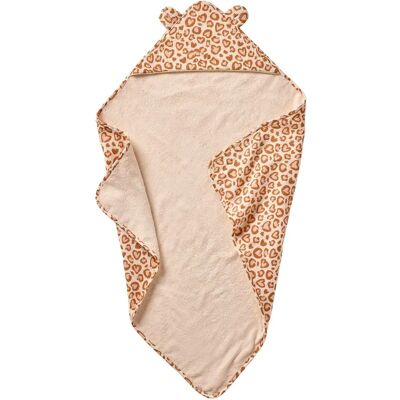 Vertbaudet Baby Towel - Cotton Gauze, Leopard Print - Customizable, 80x80cm Vertbaudet Baby Towel - Cotton Gauze, Leopard Print - Customizable, 80x80cm