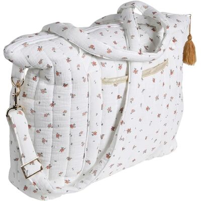 Vertbaudet Sac à langer en gaze de coton blanc Vertbaudet Sac à langer en gaze de coton blanc