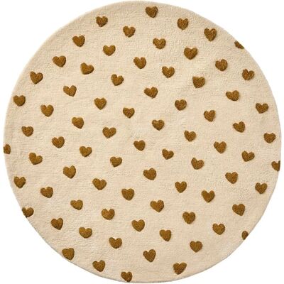 VERTBAUDET Alfombra Corazón beige estampado - Rug VERTBAUDET Alfombra Corazón beige estampado - Rug