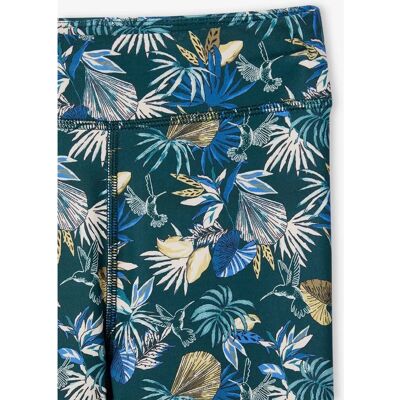 Vertbaudet Girl Model Exotics Flower Print Leggings Vertbaudet Girl Model Exotics Flower Print Leggings