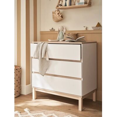 Cómoda blanca Vertbaudet con cambiador - Commode con superficie de cambio Cómoda blanca Vertbaudet con cambiador - Commode con superficie de cambio