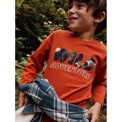 VERTBAUDET Kids Camouflage Bouclé T-shirt - Child's Casual Top VERTBAUDET Kids Camouflage Bouclé T-shirt - Child's Casual Top