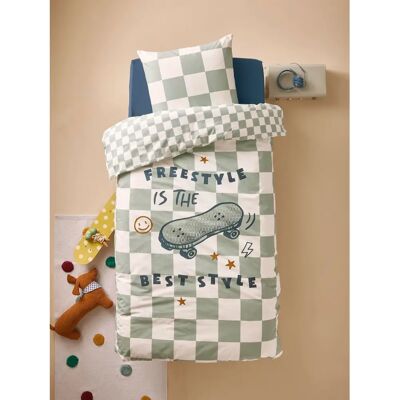 Vertbaudet Recycled Cotton Kids Bedding Set - Modern Design Vertbaudet Recycled Cotton Kids Bedding Set - Modern Design