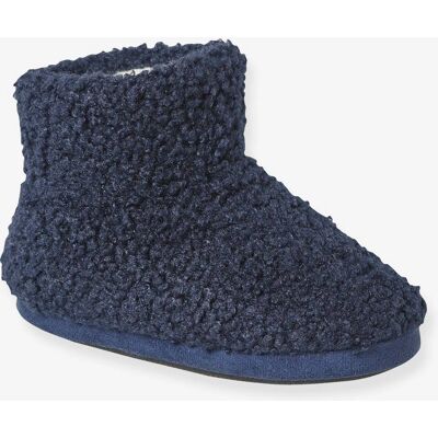 VERTBAUDET Pantufas altas azuis com forro de peluche - Pantufas VERTBAUDET Pantufas altas azuis com forro de peluche - Pantufas