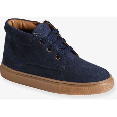 VERTBAUDET Marine Blue High-Top Sneakers with Laces & Zip - Sneakers VERTBAUDET Marine Blue High-Top Sneakers with Laces & Zip - Sneakers