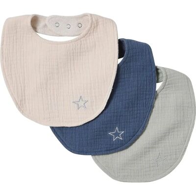 VERTBAUDET Conjunto de 3 babadores para bebê - Babadores VERTBAUDET Conjunto de 3 babadores para bebê - Babadores
